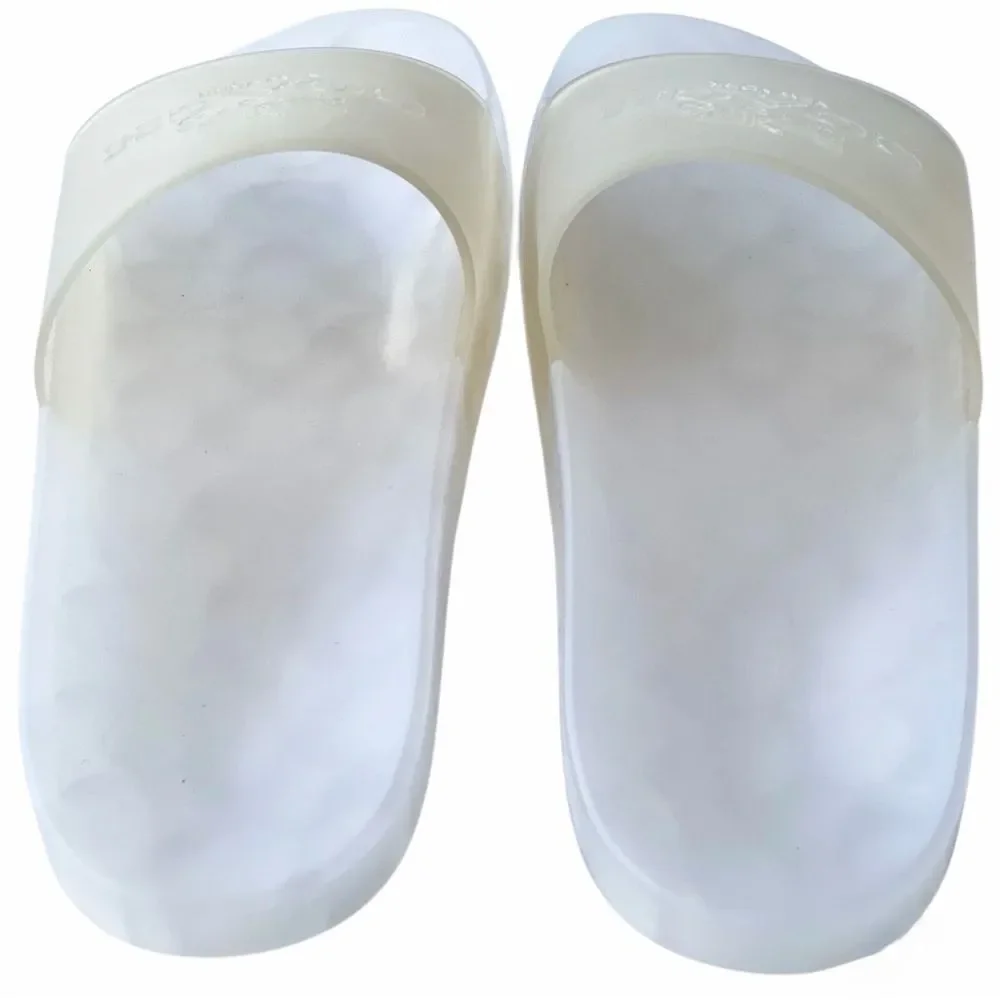 NWT Coach Men’s Clear Slide Chalk Sandals Size 9D